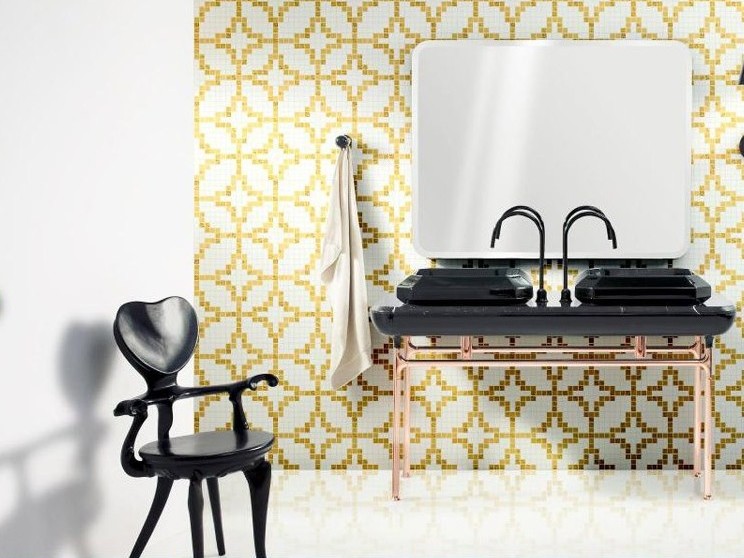 Панно D-05 GM Yellow&White A серия Узоры Alma