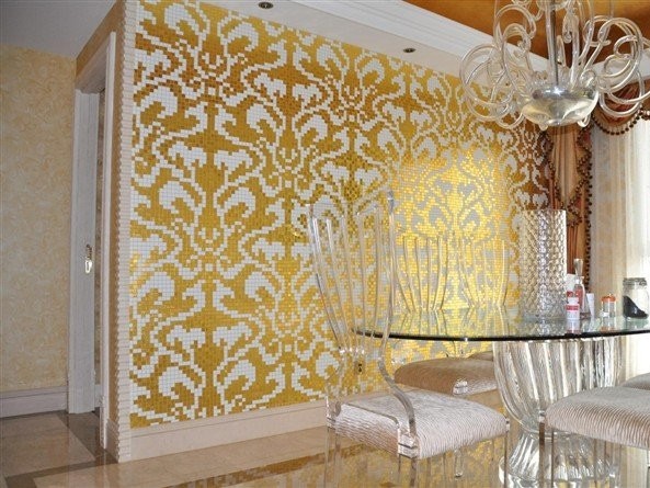 Панно D-03 GM Yellow&White A серия Узоры Alma