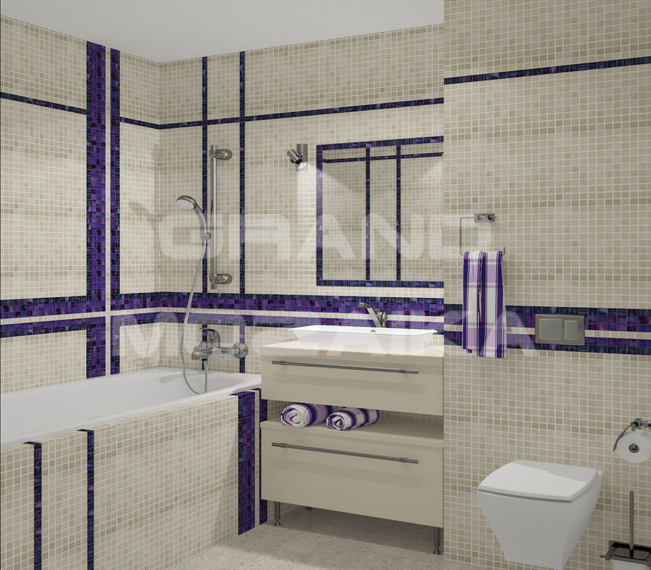 Мозаика M025-20P (Crema Marfil) серия Adriatica