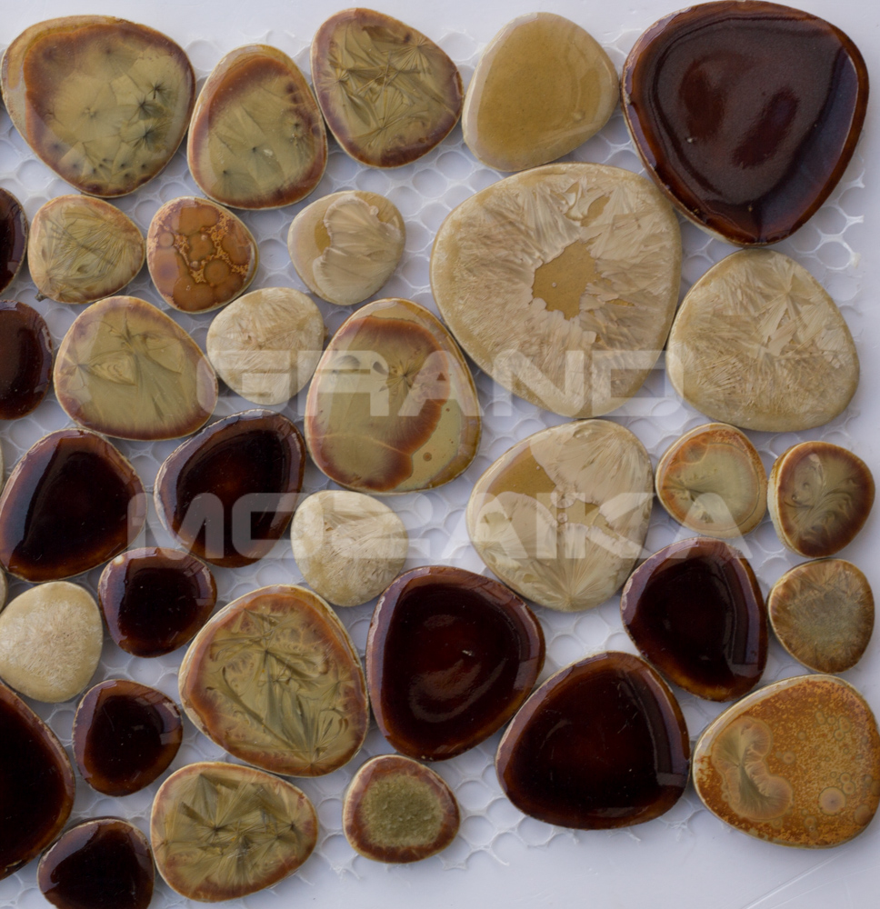 Мозаика AGAMA BROWN серия Pebble collection