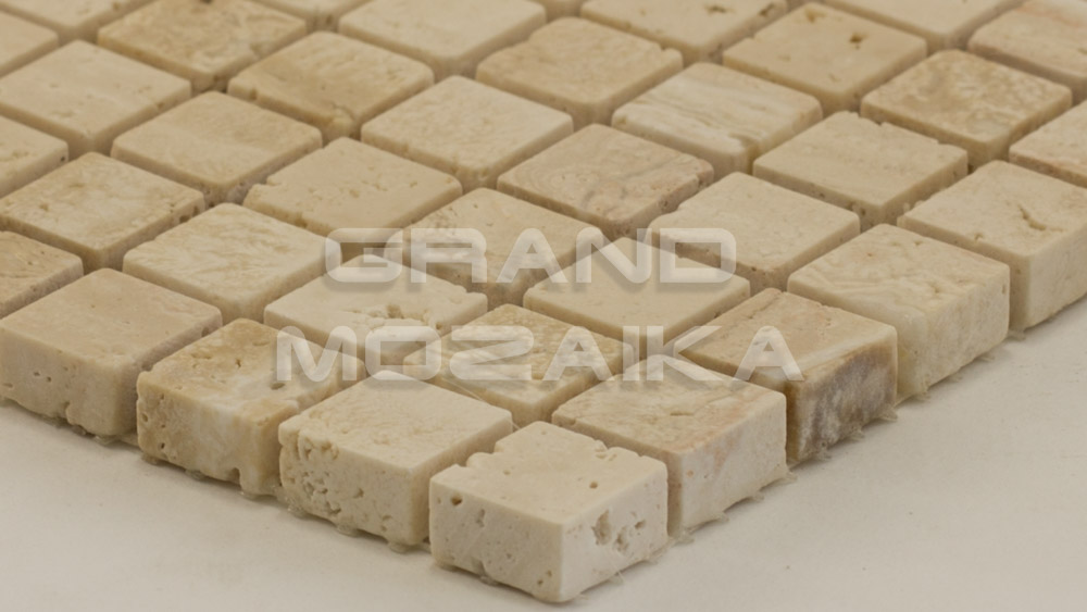 Мозаика АМ-11П (Travertine) серия Marble
