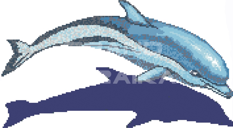 Панно Панно Дельфин с тенью 2 серия Панно Rose