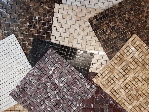 Мозаика АМ-9П (Botticino) тонкая серия Marble Slim