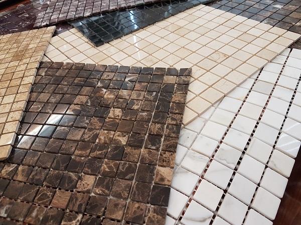 Мозаика АМ-9П (Botticino) тонкая серия Marble Slim