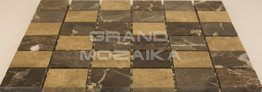 Мозаика АМ-1П+АМ-3П+АМ-4П (MIX Dark) серия Marble