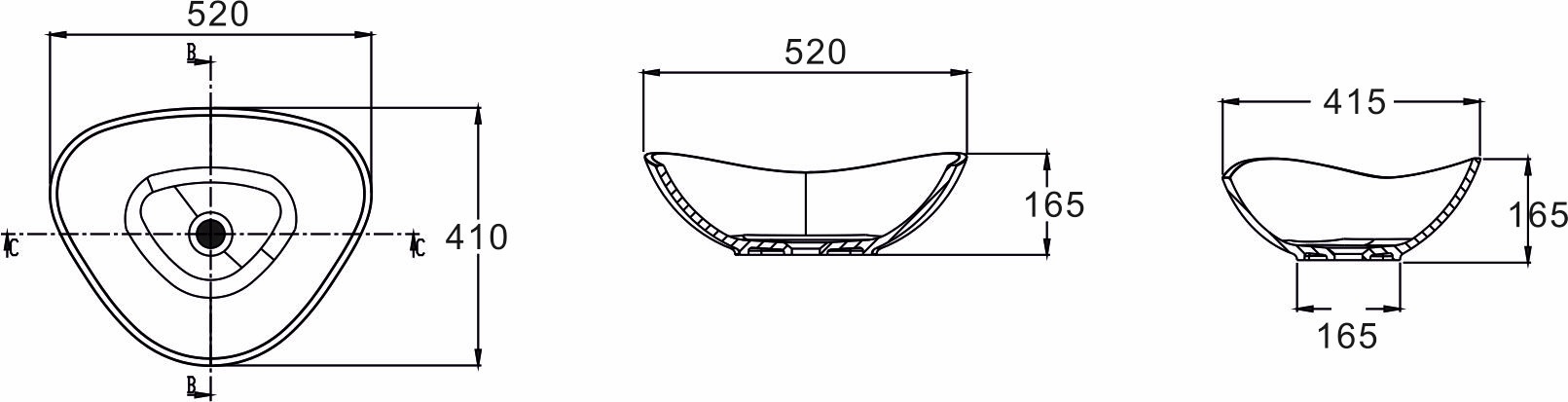 Раковина NST-5241G серия NS Bath