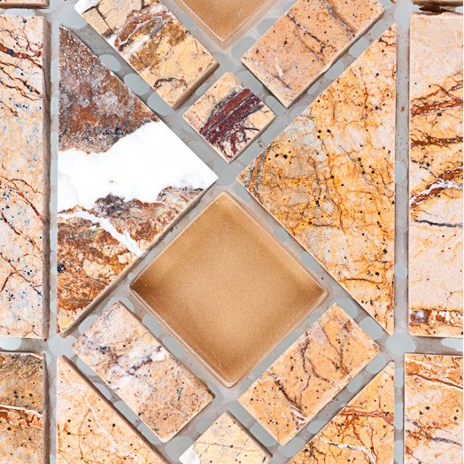 Бордюр мозаичный Forest Brown-L5 серия Бордюры Elegant