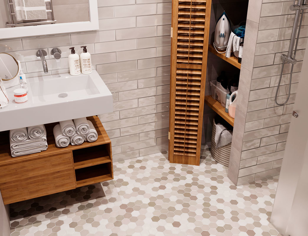 Мозаика Hexagon small LB Mix Antid. (JMT31955) серия Homework