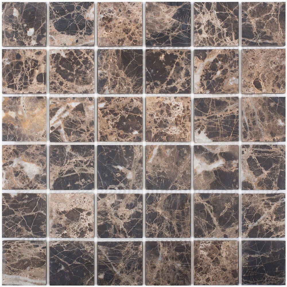 Мозаика Dark Emperador Matt 48x48 серия Wild Stone