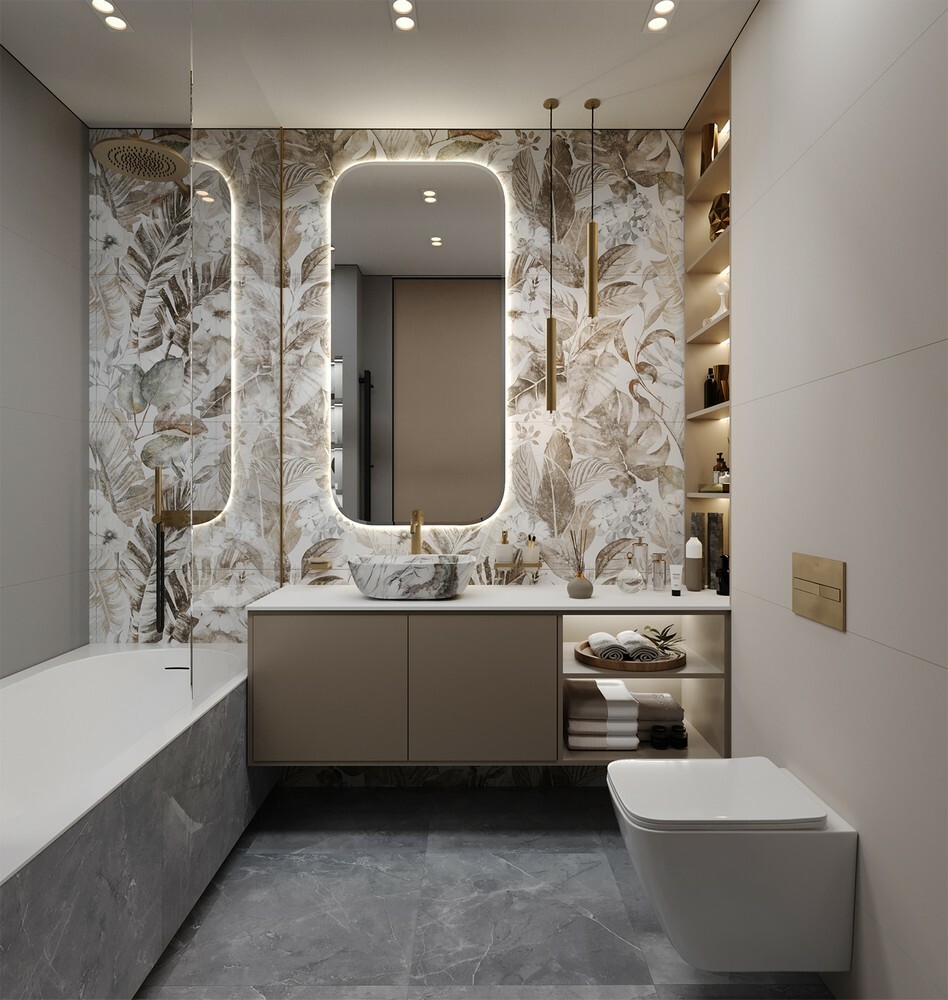 Плитка Elite Flower Decor A+B 60x120 Matt (2 шт в компл) серия Decors S