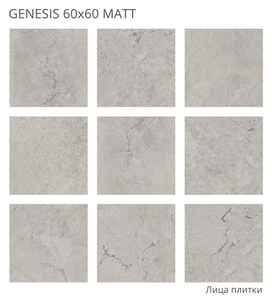 Плитка GENESIS 60x60 MATT серия Rizzi