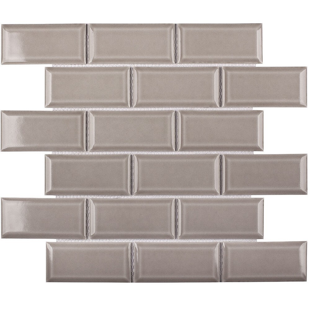 Мозаика Metro Grey Glossy 45х95 (AM81946) серия Homework