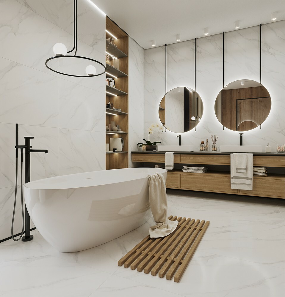 Плитка Swizer White 60x120 Polished серия Palacio