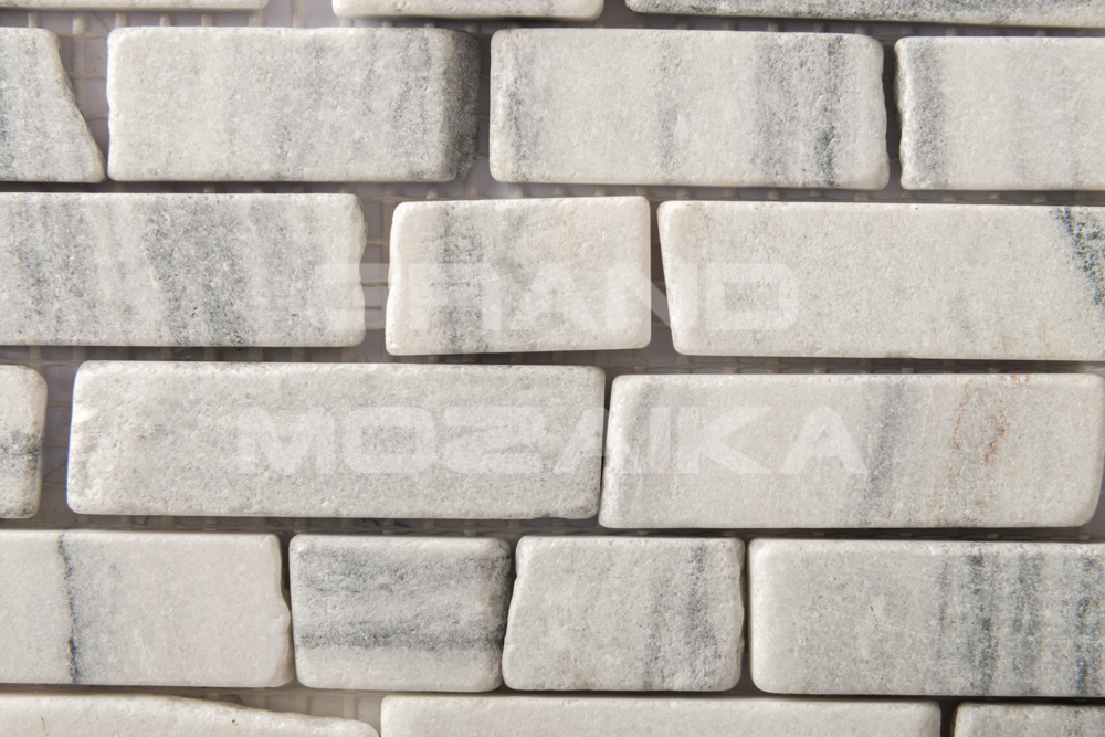 Мозаика 052393 MS0203 МРАМОР ПРЕМИУМ бело-чёрный серия Nature