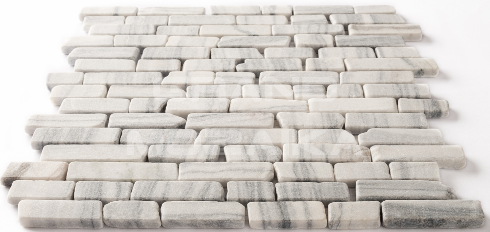 Мозаика 052393 MS0203 МРАМОР ПРЕМИУМ бело-чёрный серия Nature