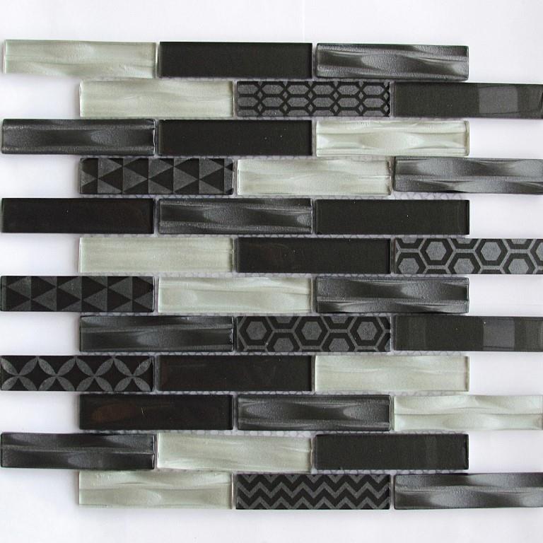 Мозаика Optima Grey серия Glass