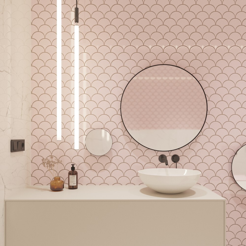 Мозаика Pink Scales серия Orro Ceramics