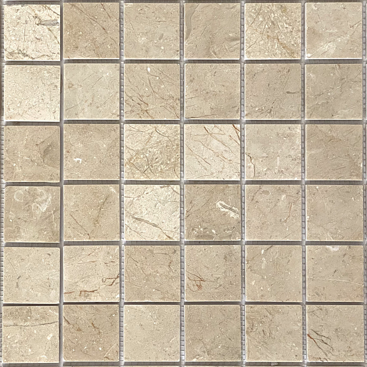Мозаика Crema Marfil POL 48x48x7 серия Pietrine