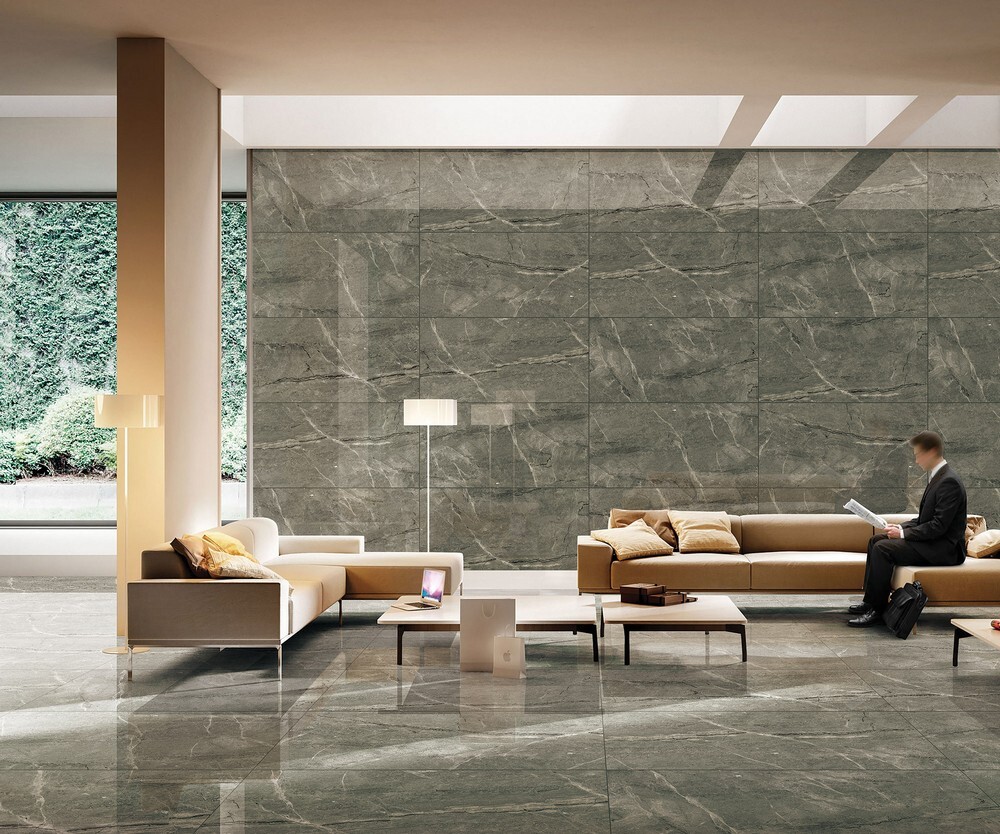 Плитка Breccia marengo 120x60 POL серия Marble Porcelain Thin