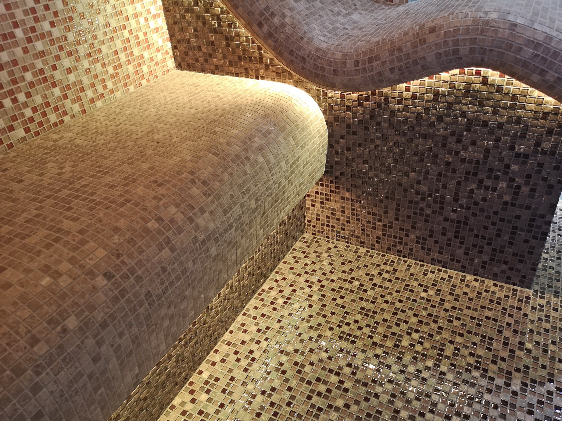 Мозаика Emperador Light MAT 15x15х4 серия Pietrine Slim