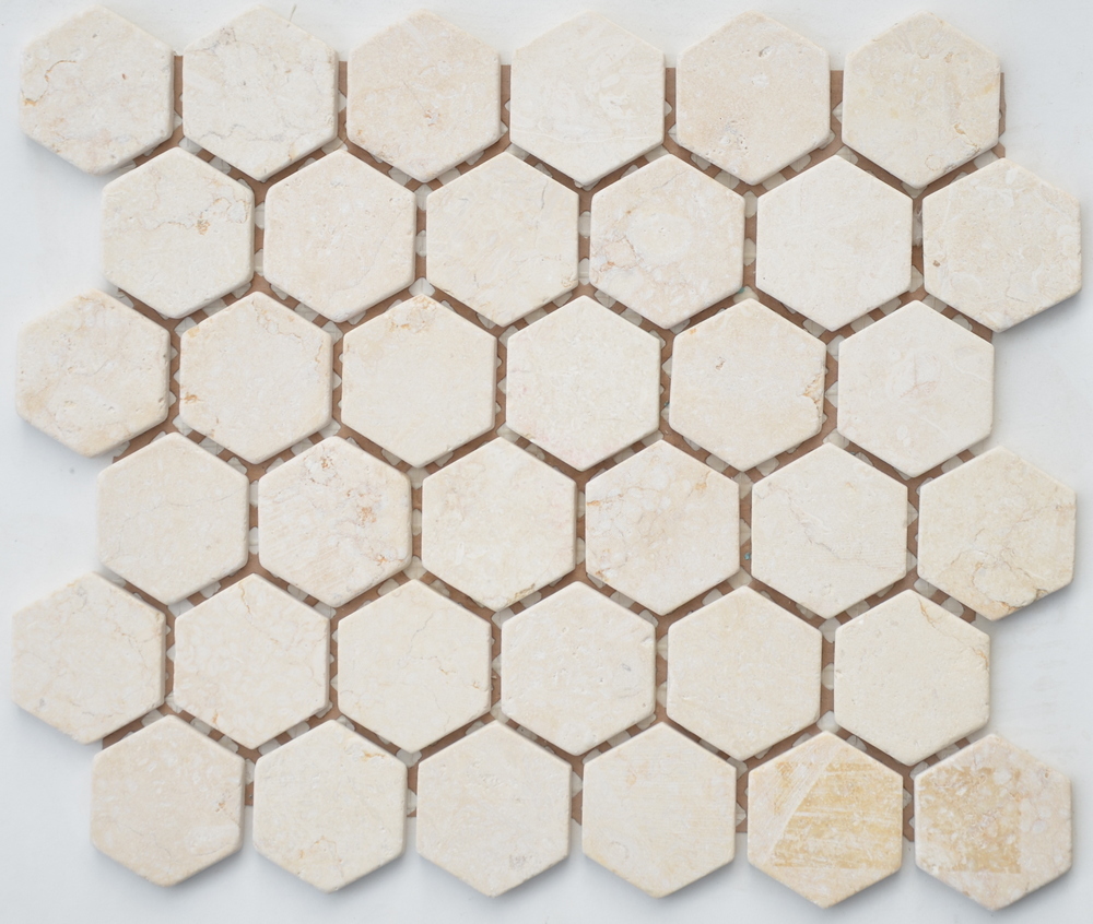 Мозаика Botticino MAT hex серия Pietrine