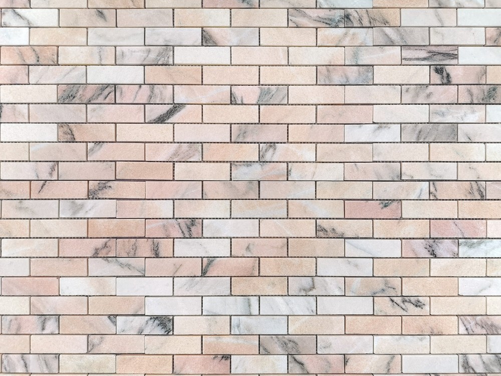 Мозаика Rosa Salmone POL 23x73x7 серия Pietrine