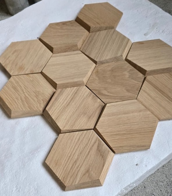 Мозаика Соты 3D.15.0.8.1 (скошенный край) серия Tarsi 3D