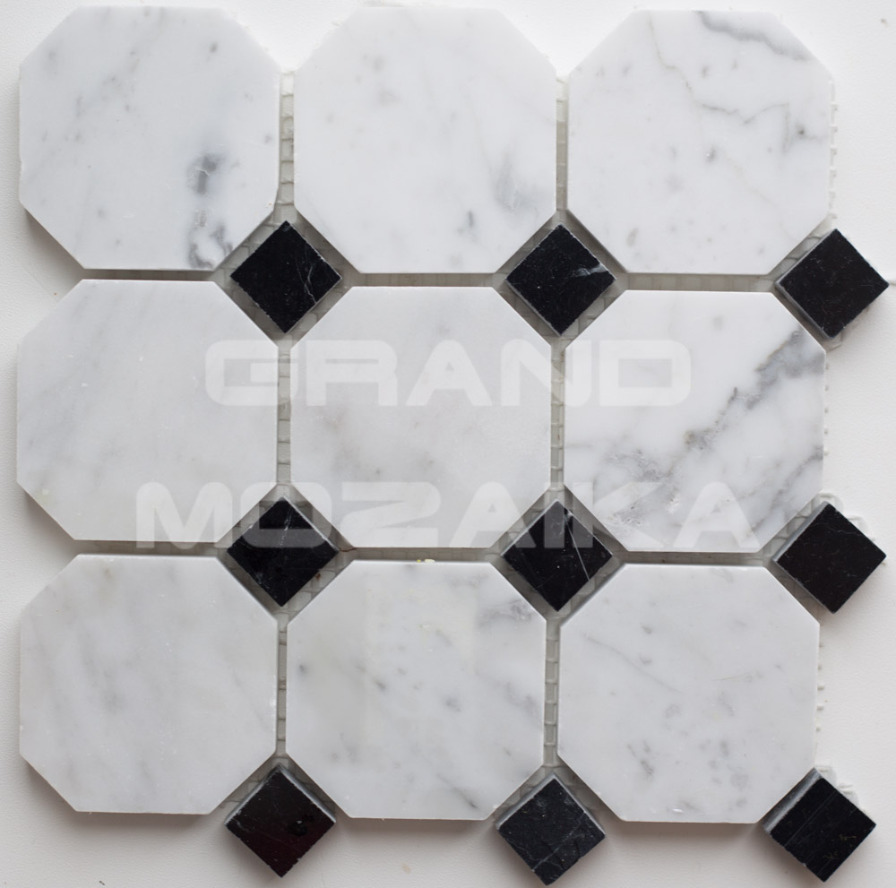 Мозаика Octagon Pattern Bianco/Nero серия Octagon Pattern