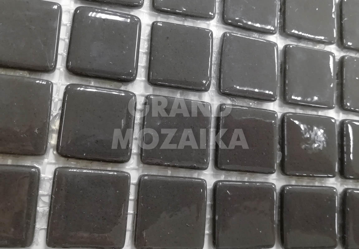 Мозаика Dark Gray Glossy серия Glass Mosaic