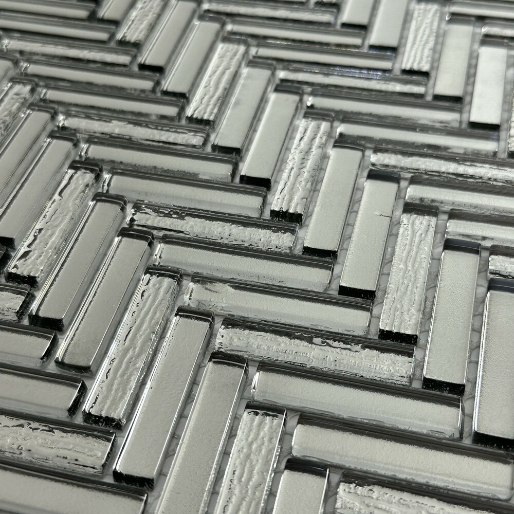 Мозаика CHEVRON SILVER серия Glass-M