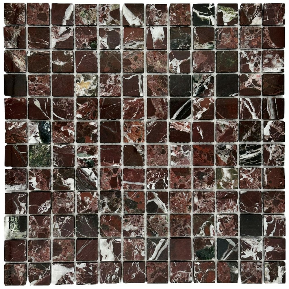 Мозаика ROSSO LEVANTO POL 23x23 серия Marble Stone