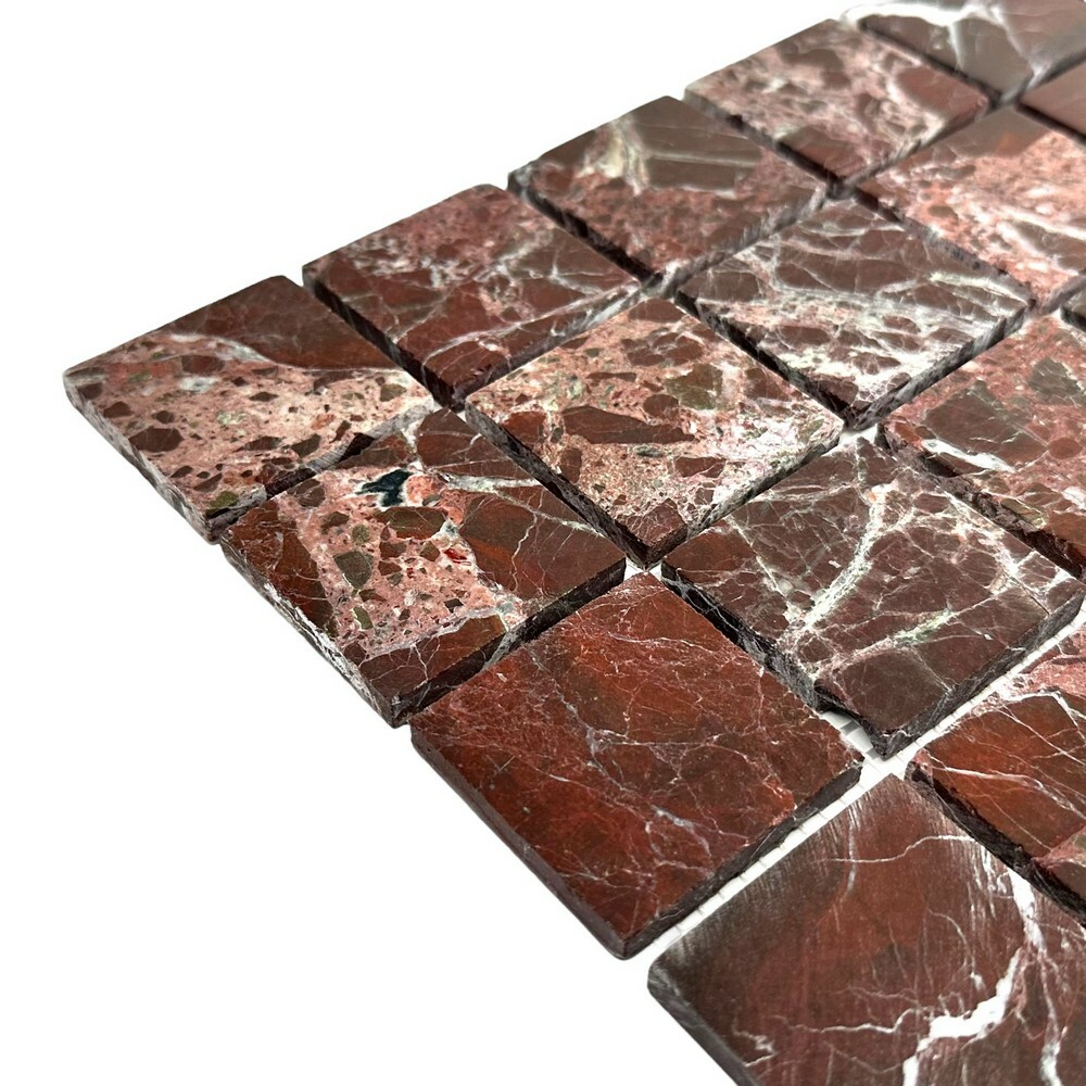 Мозаика ROSSO LEVANTO POL 48x48 серия Marble Stone