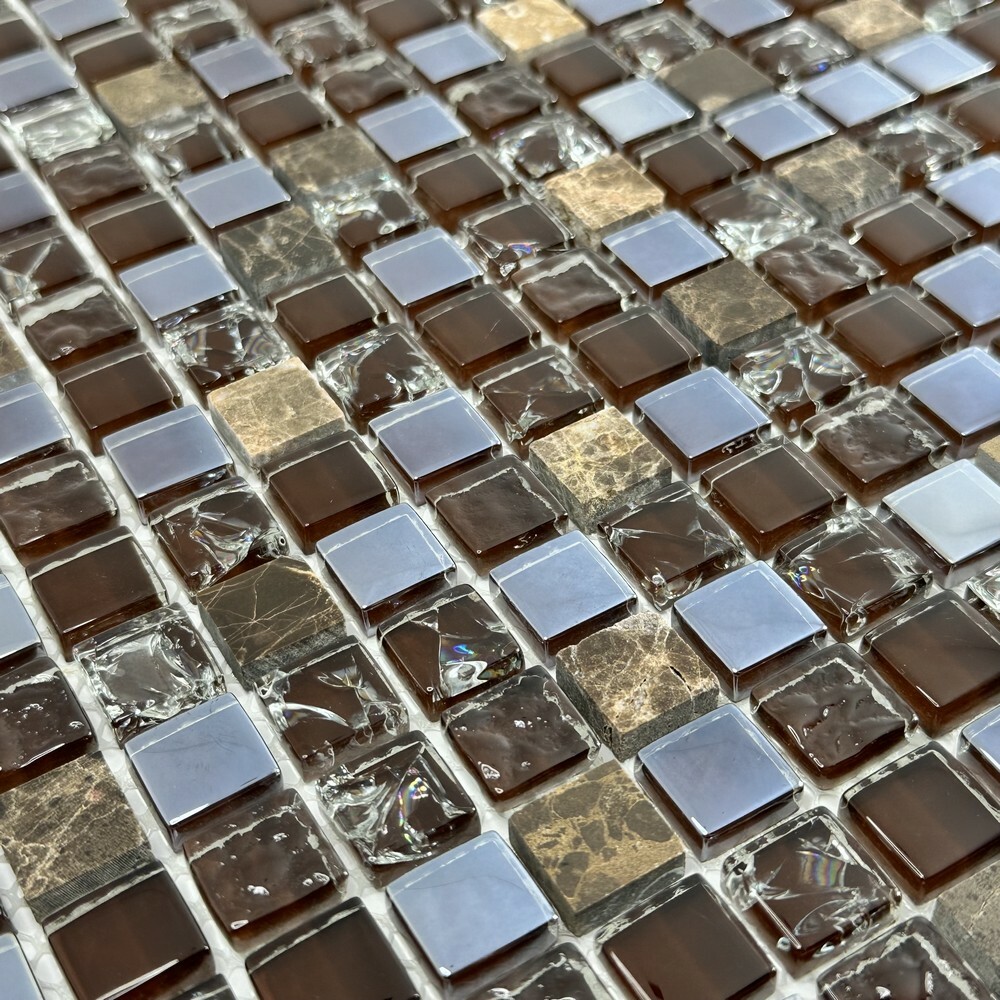 Мозаика STELLAR DARK серия Glass-M